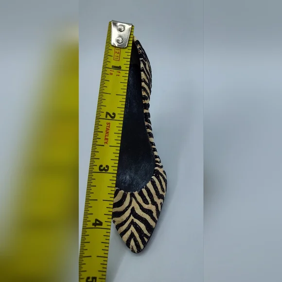 Just the Right Shoe Zebra Print High Heel Miniature Shoe Collectible